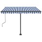 vidaXL Toldo de pie automático azul y blanco 350x250 cm vidaXL Toldo de pie automático azul y blanco 350x250 cm