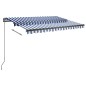 vidaXL Toldo de pie automático azul y blanco 350x250 cm vidaXL Toldo de pie automático azul y blanco 350x250 cm