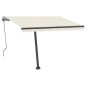 vidaXL Toldo automático con LED y sensor de viento crema 350x250 cm vidaXL Toldo automático con LED y sensor de viento crema 350x250 cm