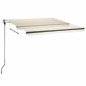 vidaXL Toldo automático con LED y sensor de viento crema 350x250 cm vidaXL Toldo automático con LED y sensor de viento crema 350x250 cm