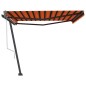 vidaXL Toldo de pie automático naranja y marrón 450x300 cm vidaXL Toldo de pie automático naranja y marrón 450x300 cm