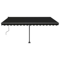 vidaXL Toldo de pie automático gris antracita 400x350 cm