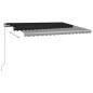 vidaXL Toldo de pie automático gris antracita 400x350 cm