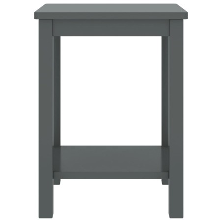 vidaXL Mesitas de noche madera maciza de pino gris oscuro 35x30x47 cm