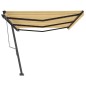 vidaXL Toldo de pie automático amarillo y blanco 600x350 cm