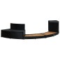 vidaXL Borde de bañera de hidromasaje ratán PE madera de acacia negro vidaXL Borde de bañera de hidromasaje ratán PE madera de acacia negro