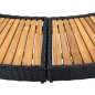 vidaXL Borde de bañera de hidromasaje ratán PE madera de acacia negro vidaXL Borde de bañera de hidromasaje ratán PE madera de acacia negro