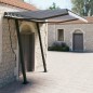 vidaXL Toldo retráctil automático con postes azul y blanco 3,5x2,5 m vidaXL Toldo retráctil automático con postes azul y blanco 3,5x2,5 m