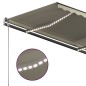 vidaXL Toldo automático con LED sensor de viento color crema 3,5x2,5 m vidaXL Toldo automático con LED sensor de viento color crema 3,5x2,5 m