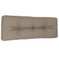 vidaXL Cojín para sofá de palets de tela gris taupé 120x40x12 cm vidaXL Cojín para sofá de palets de tela gris taupé 120x40x12 cm