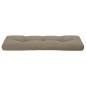 vidaXL Cojín para sofá de palets de tela gris taupé 120x40x12 cm vidaXL Cojín para sofá de palets de tela gris taupé 120x40x12 cm