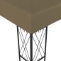 vidaXL Carpa cenador de jardín con tira de luces LED 3x4 m tela taupé vidaXL Carpa cenador de jardín con tira de luces LED 3x4 m tela taupé