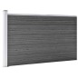 vidaXL Set de paneles de valla WPC negro 699x105 cm vidaXL Set de paneles de valla WPC negro 699x105 cm