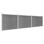 vidaXL Set de panel de valla WPC gris 526x146 cm vidaXL Set de panel de valla WPC gris 526x146 cm