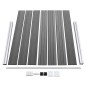 vidaXL Set de panel de valla WPC gris 526x146 cm vidaXL Set de panel de valla WPC gris 526x146 cm