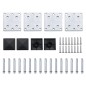 vidaXL Set de panel de valla WPC gris 526x146 cm vidaXL Set de panel de valla WPC gris 526x146 cm