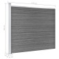 vidaXL Set de panel de valla WPC gris 526x146 cm vidaXL Set de panel de valla WPC gris 526x146 cm