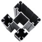 vidaXL Set de paneles de valla WPC negro 1138x(105-186) cm vidaXL Set de paneles de valla WPC negro 1138x(105-186) cm