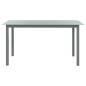 vidaXL Set de comedor para jardín 7 piezas aluminio plata y negro vidaXL Set de comedor para jardín 7 piezas aluminio plata y negro
