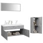 vidaXL Juego de muebles de baño madera de ingeniería gris hormigón vidaXL Juego de muebles de baño madera de ingeniería gris hormigón