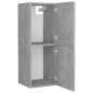 vidaXL Juego de muebles de baño madera de ingeniería gris hormigón vidaXL Juego de muebles de baño madera de ingeniería gris hormigón