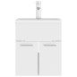 vidaXL Mueble con lavabo aglomerado blanco y roble Sonoma