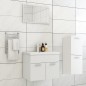 vidaXL Juego de muebles de baño madera de ingeniería blanco vidaXL Juego de muebles de baño madera de ingeniería blanco