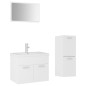 vidaXL Juego de muebles de baño madera de ingeniería blanco vidaXL Juego de muebles de baño madera de ingeniería blanco