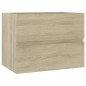 vidaXL Mueble con lavabo madera de ingeniería roble Sonoma vidaXL Mueble con lavabo madera de ingeniería roble Sonoma