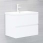 vidaXL Mueble con lavabo madera de ingeniería blanco vidaXL Mueble con lavabo madera de ingeniería blanco