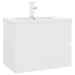 vidaXL Mueble con lavabo madera de ingeniería blanco