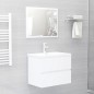 vidaXL Mueble con lavabo madera de ingeniería blanco vidaXL Mueble con lavabo madera de ingeniería blanco