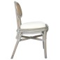 vidaXL Sillas de comedor 4 unidades lino gris vidaXL Sillas de comedor 4 unidades lino gris