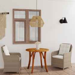 vidaXL Juego de comedor para jardín de 3 piezas marrón