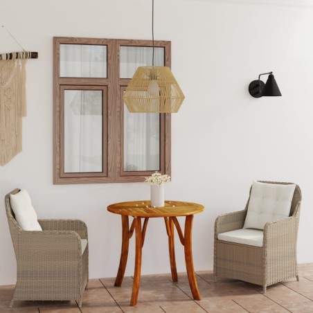 vidaXL Juego de comedor para jardín de 3 piezas marrón
