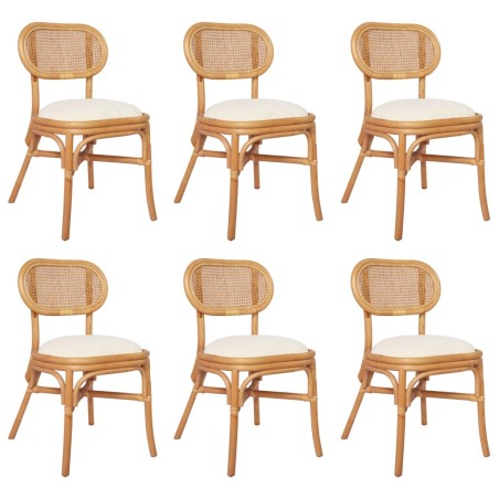vidaXL Sillas de comedor 6 unidades lino