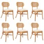 vidaXL Sillas de comedor 6 unidades lino vidaXL Sillas de comedor 6 unidades lino