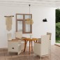 vidaXL Juego de comedor para jardín 5 piezas beige
