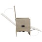 vidaXL Juego de comedor para jardín 5 piezas beige