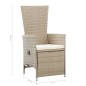 vidaXL Juego de comedor para jardín 3 piezas beige