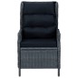vidaXL Juego de comedor para jardín 3 piezas gris oscuro vidaXL Juego de comedor para jardín 3 piezas gris oscuro