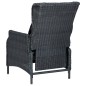 vidaXL Juego de comedor para jardín 3 piezas gris oscuro vidaXL Juego de comedor para jardín 3 piezas gris oscuro