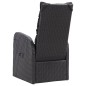 vidaXL Juego de comedor para jardín 5 piezas negro vidaXL Juego de comedor para jardín 5 piezas negro