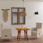 vidaXL Juego de comedor para jardín 3 piezas beige vidaXL Juego de comedor para jardín 3 piezas beige