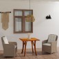 vidaXL Juego de comedor para jardín de 3 piezas marrón vidaXL Juego de comedor para jardín de 3 piezas marrón