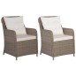 vidaXL Juego de comedor para jardín de 3 piezas marrón vidaXL Juego de comedor para jardín de 3 piezas marrón
