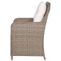 vidaXL Juego de comedor para jardín de 3 piezas marrón vidaXL Juego de comedor para jardín de 3 piezas marrón