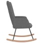 vidaXL Silla mecedora de tela gris oscura vidaXL Silla mecedora de tela gris oscura