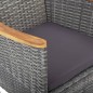 vidaXL Juego de comedor para jardín de 5 piezas gris vidaXL Juego de comedor para jardín de 5 piezas gris