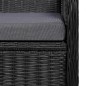 vidaXL Juego de comedor para jardín 5 piezas negro vidaXL Juego de comedor para jardín 5 piezas negro